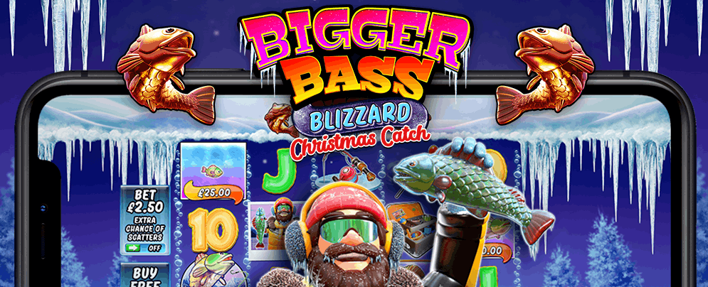 Bigger Bass Blizzard — main hero banner at Bodog Casino
