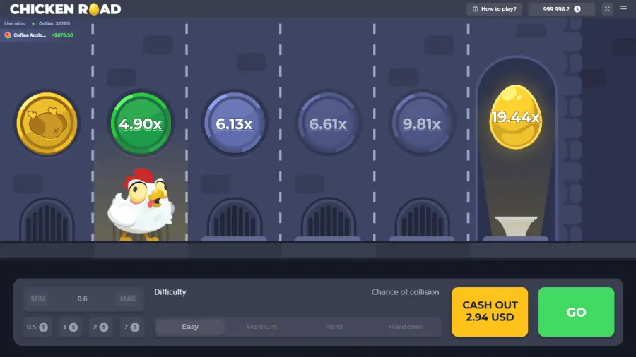 Chicken Road Game — main hero banner at Bodog Casino